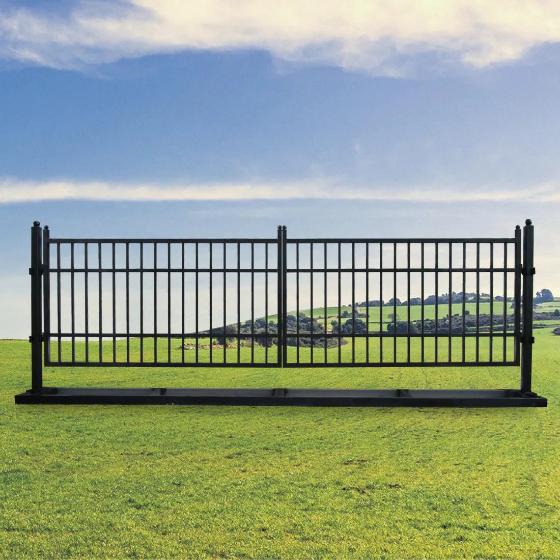 20ft Farm Metal Driveway Gate