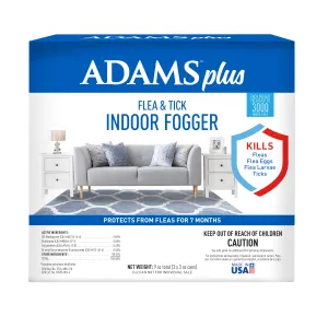 Adams Plus Flea & Tick Indoor Fogger 3 pack 3 oz