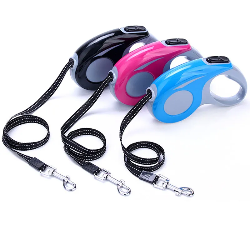 Automatic retractable dog leash