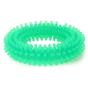 Basil Teething Ring Chew Toy for Dogs | For Medium Chewers (Green)