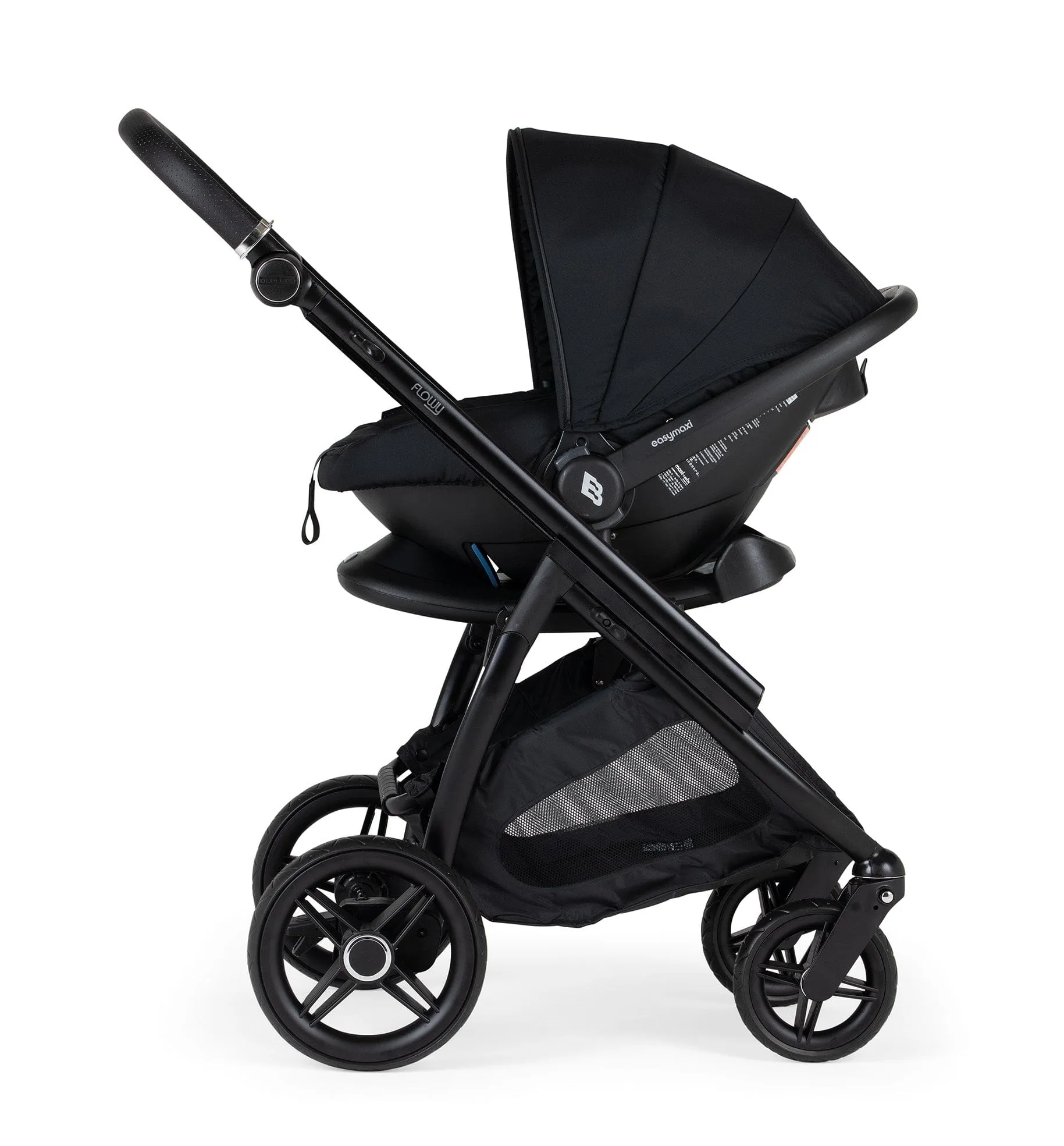 Bebecar Flowy 3 in 1 Travel System - Black