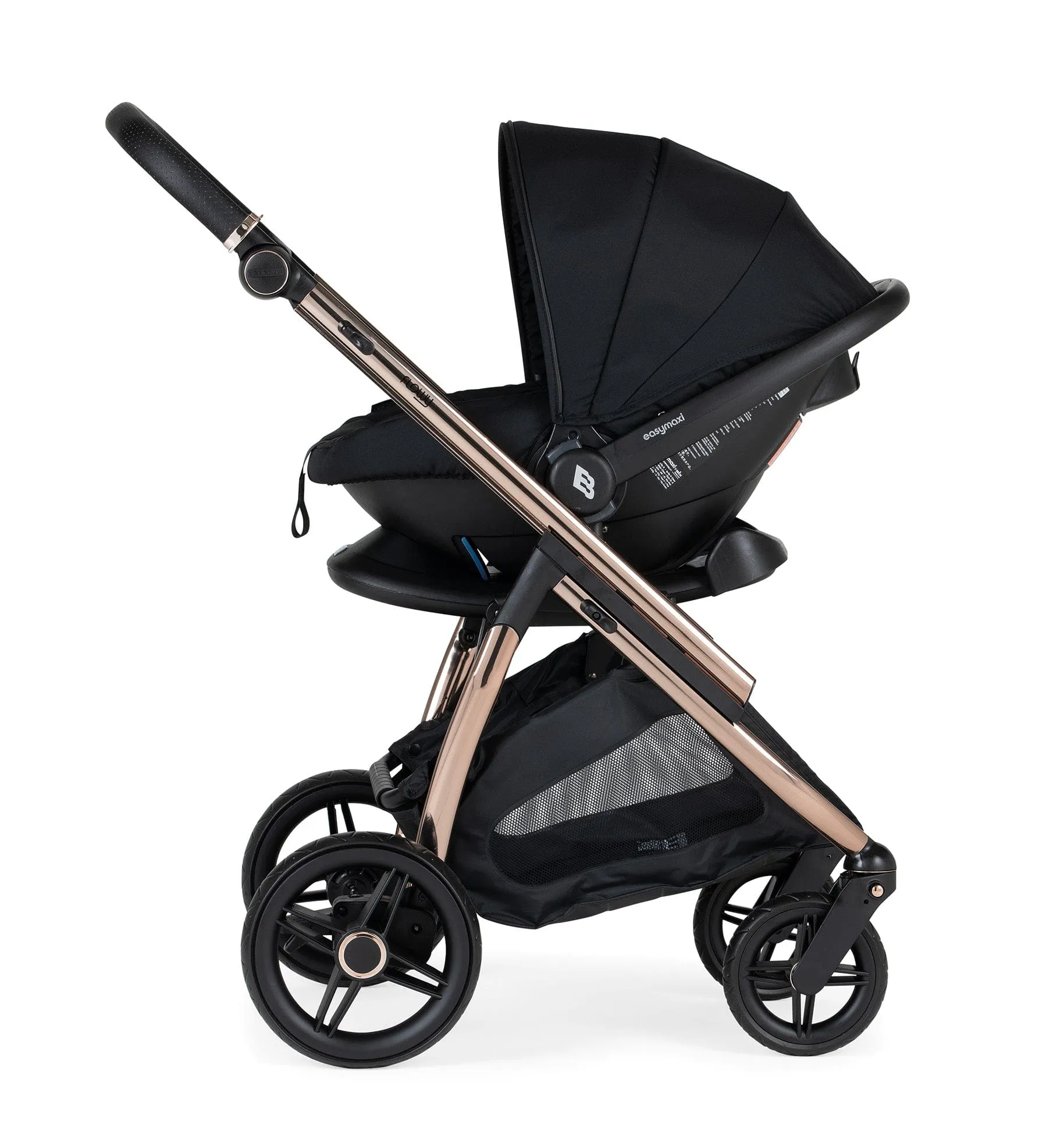 Bebecar Flowy 3 in 1 Travel System - Black