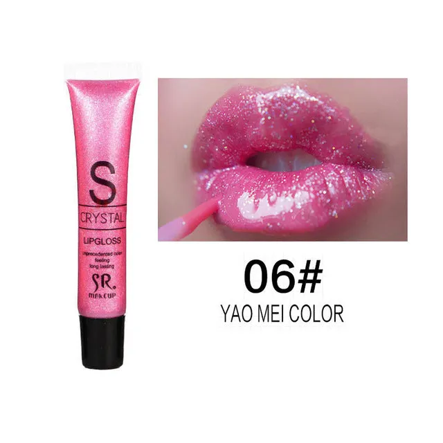 Brand Makeup Crystal Liquid Lips Cosmetics Long Lasting Lipstick Moisturizer Shining Diamond Shimmer Glitter Lip Gloss