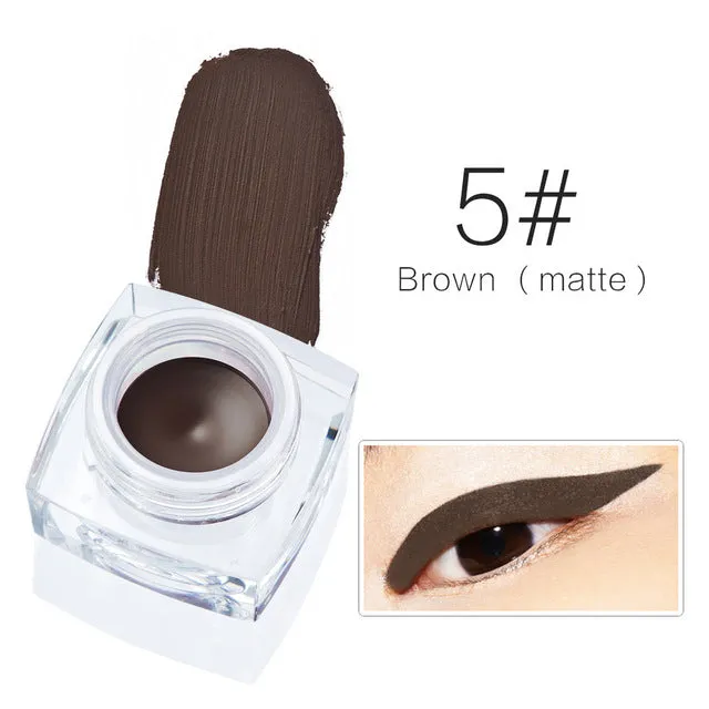 Brand Makeup Eyes Colors Pigment White Black Brown Eye Liner Pencil Maquillage Cosplay Matte Shimmer Waterproof Eyeliner Gel