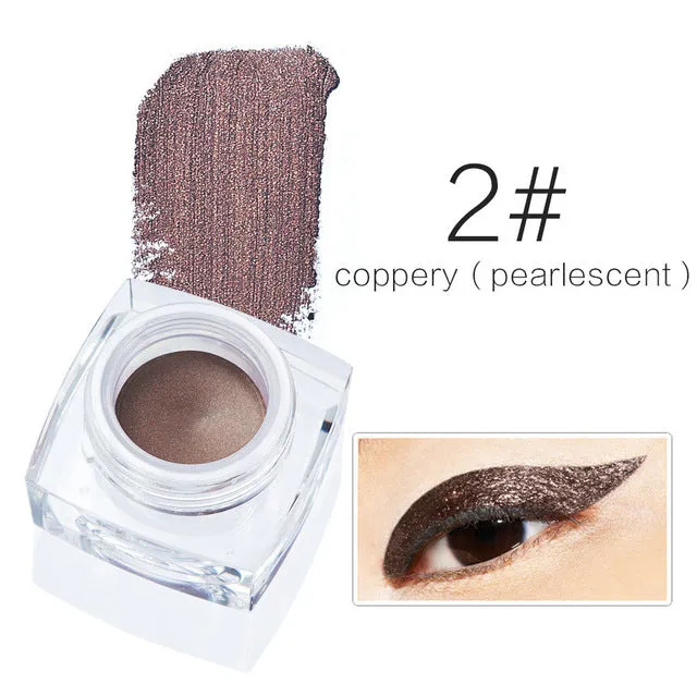 Brand Makeup Eyes Colors Pigment White Black Brown Eye Liner Pencil Maquillage Cosplay Matte Shimmer Waterproof Eyeliner Gel