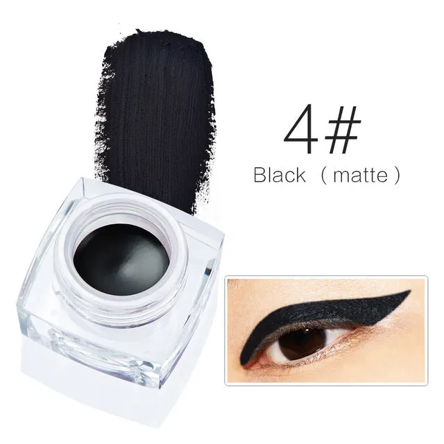 Brand Makeup Eyes Colors Pigment White Black Brown Eye Liner Pencil Maquillage Cosplay Matte Shimmer Waterproof Eyeliner Gel