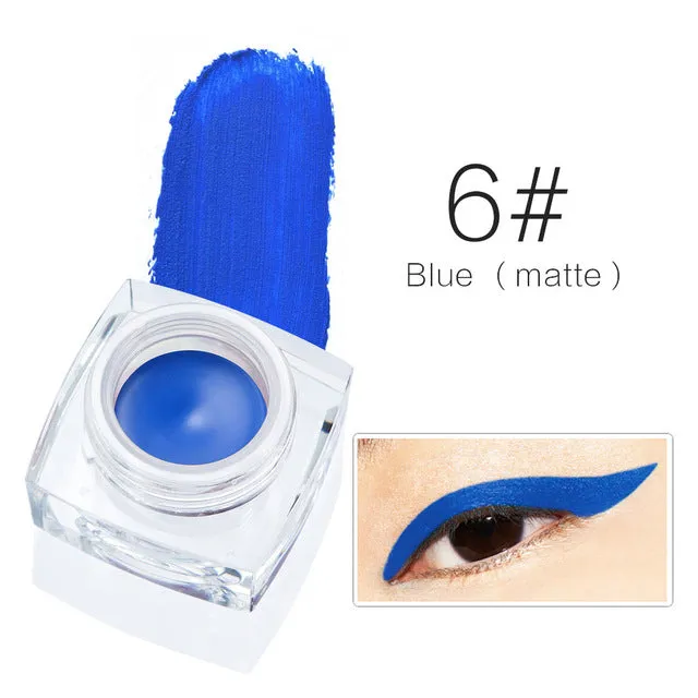 Brand Makeup Eyes Colors Pigment White Black Brown Eye Liner Pencil Maquillage Cosplay Matte Shimmer Waterproof Eyeliner Gel