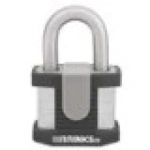 Brinks Commercial 50mm Commercial Laminated Steel Keyed Padlock, 4-Pack - Solid Steel Body with Boron Steel Shackle