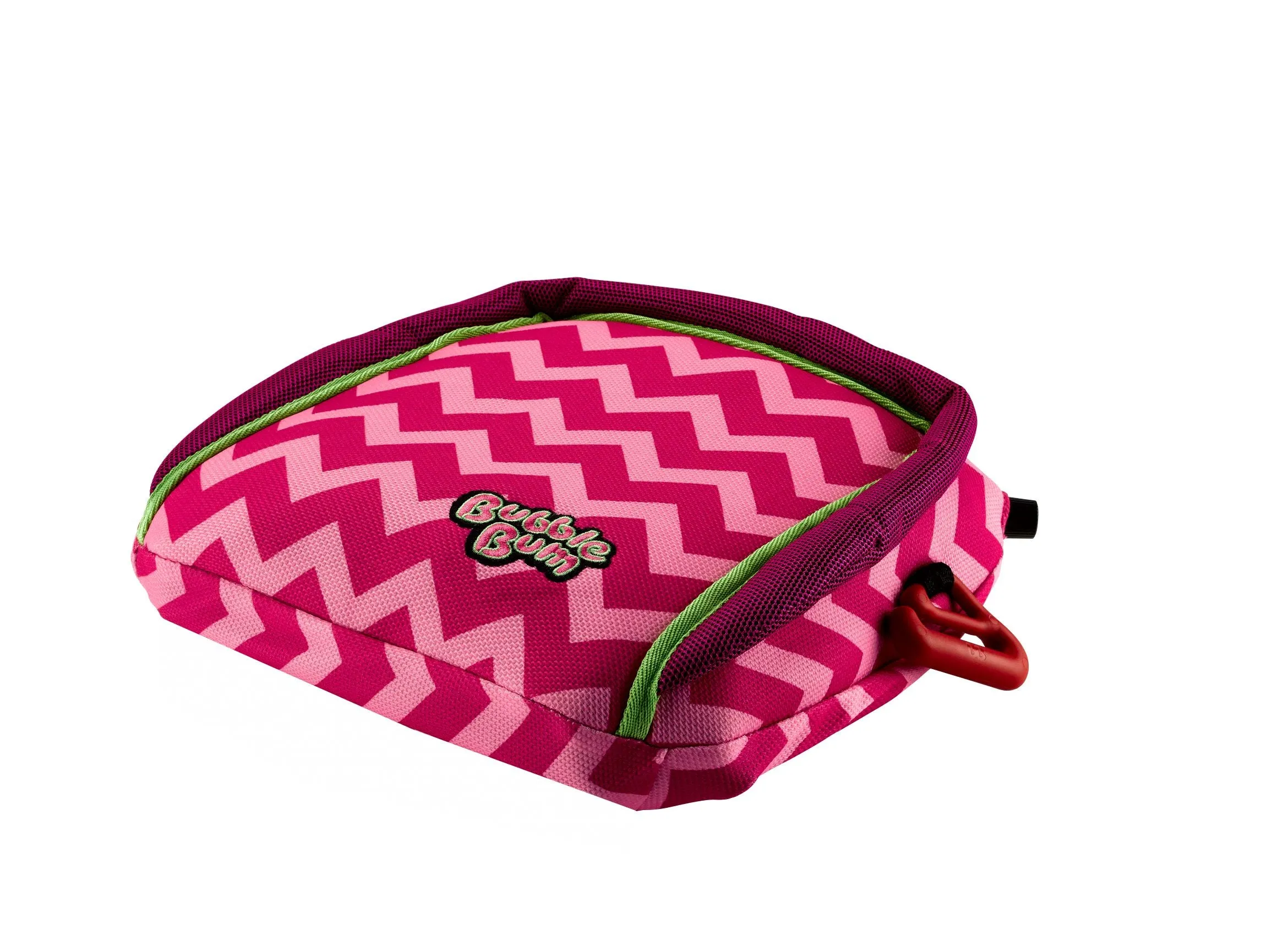 BubbleBum Inflatable Backless Booster Car Seat, Pink Chevron