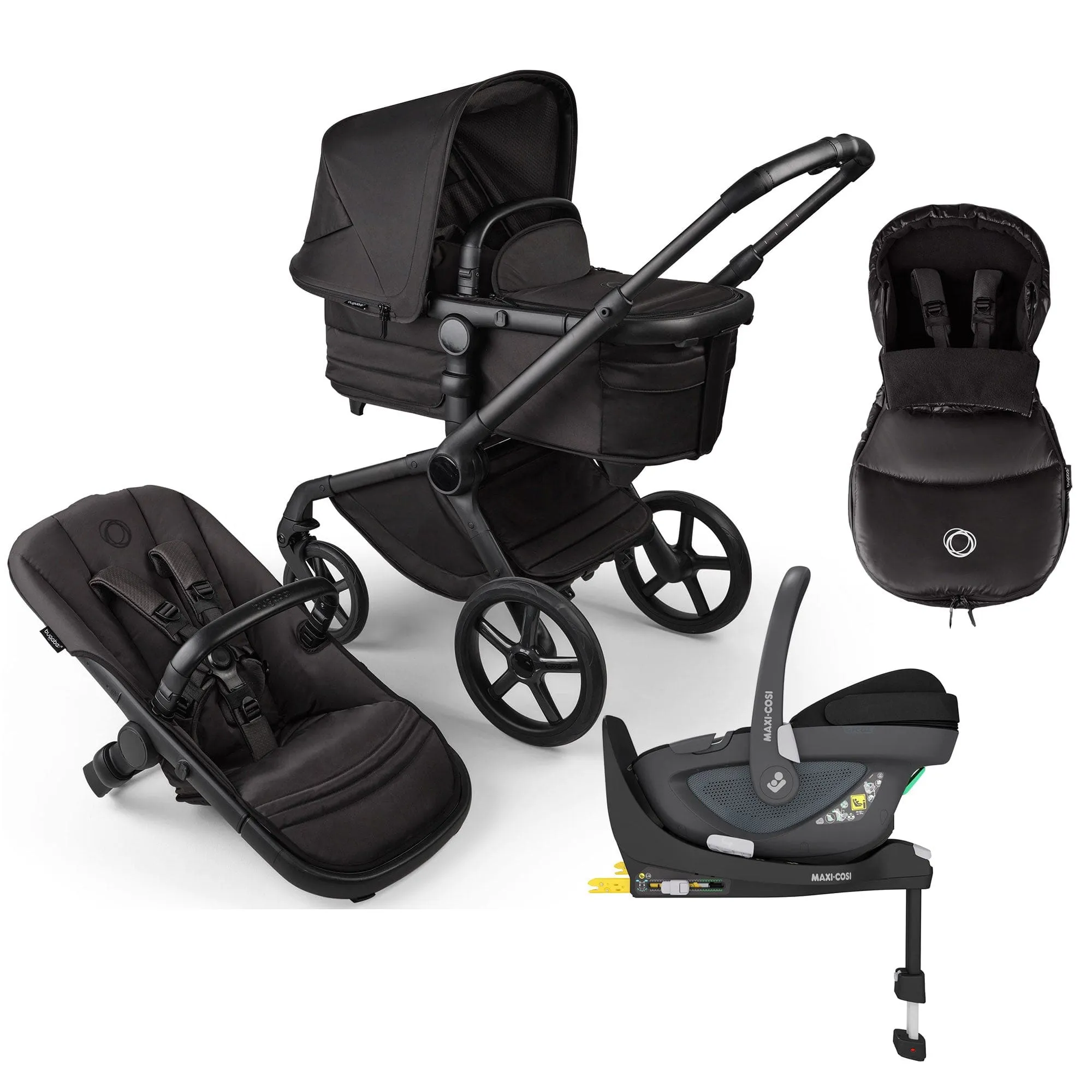 Bugaboo Fox 5 Noir Maxi-Cosi Luxe Bundle - Black Moonlight