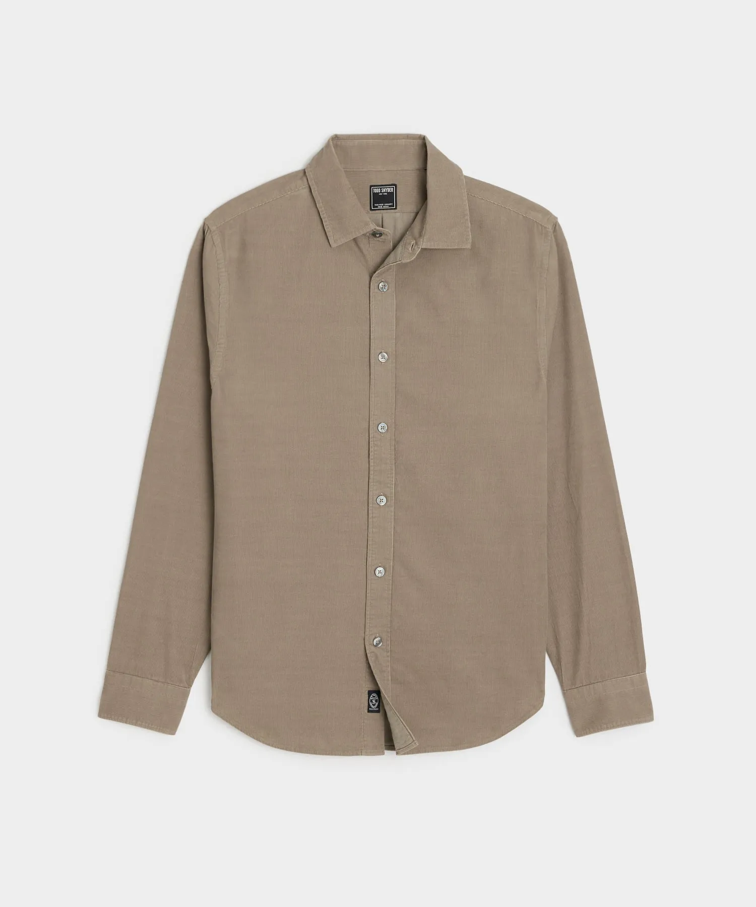 Corduroy Sport Shirt in Granite