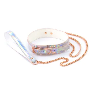 Cosmo Bondage - Collar and Leash - Rainbow