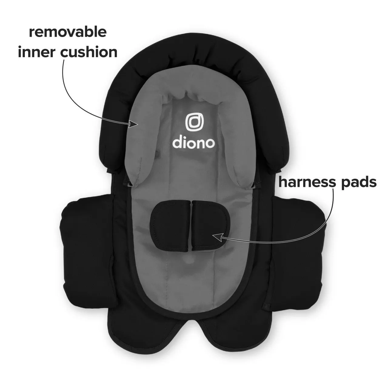 Diono Cuddle Soft® 2-in-1 Head Support with Chest Pads (New model and colours)