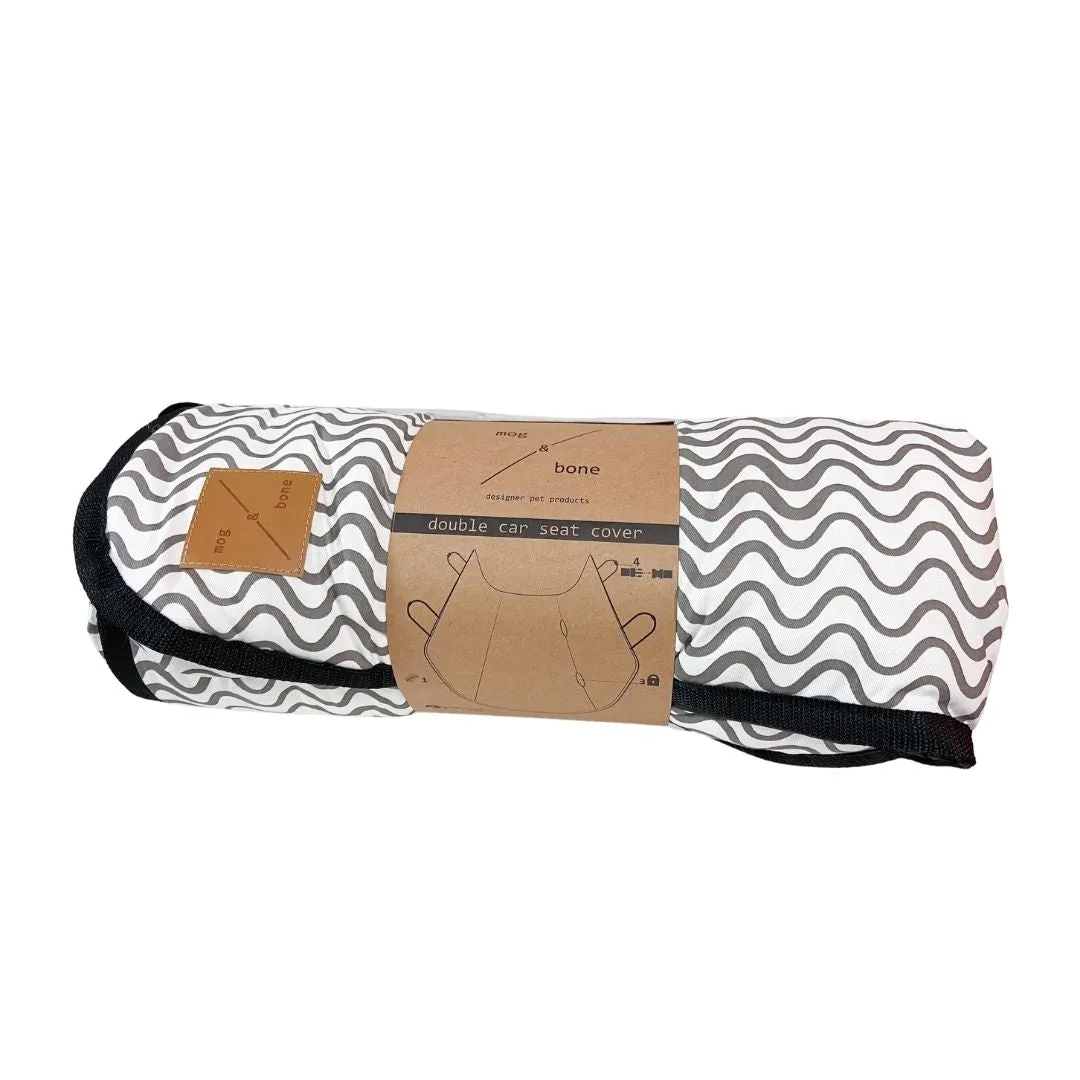 Dog Car Seat Cover - Mocha Wave