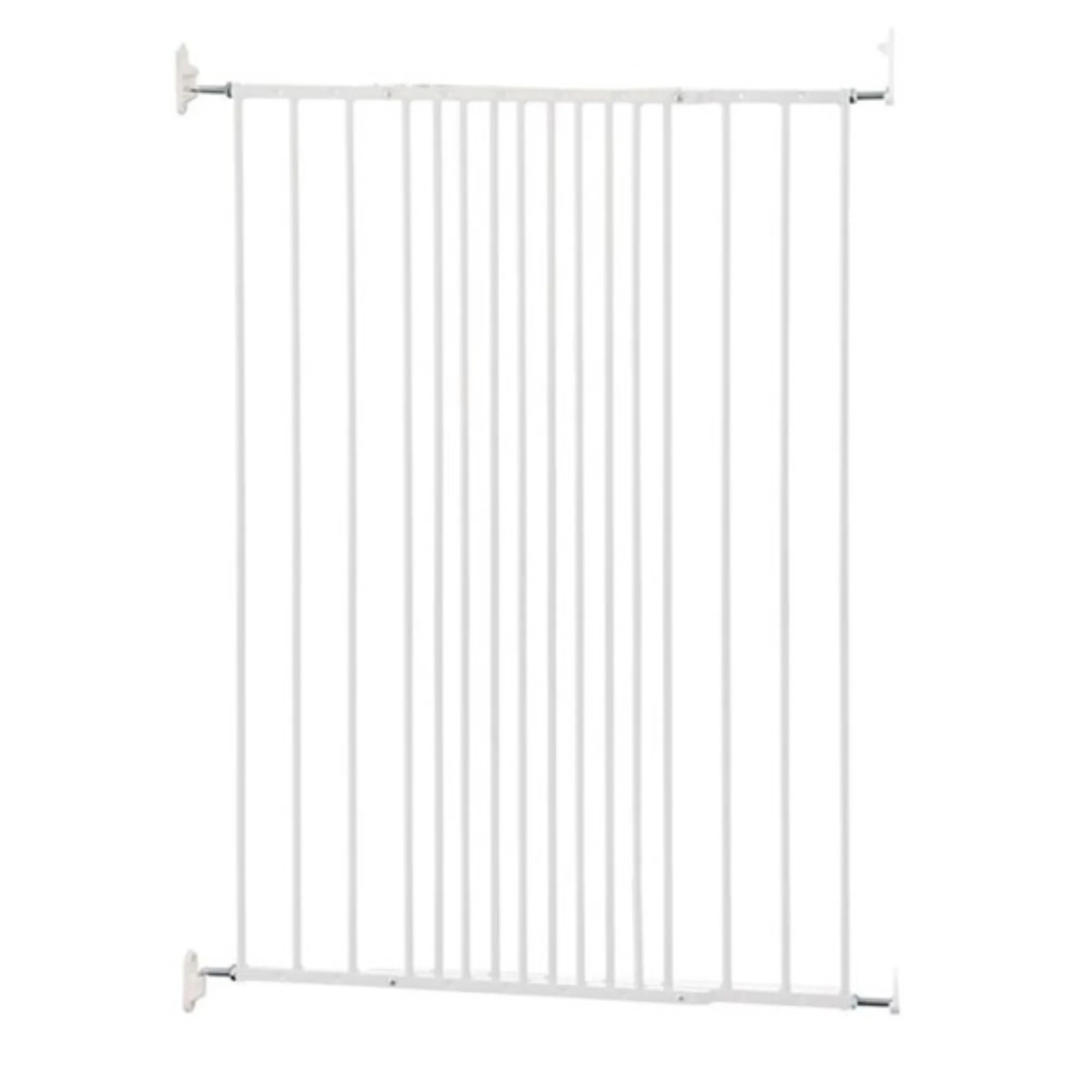 DogSpace CHARLIE extra tall extending metal Pet gate, WHITE