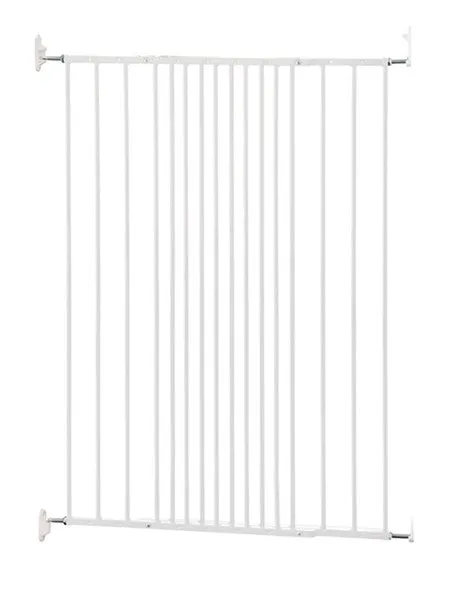 DogSpace CHARLIE extra tall extending metal Pet gate, WHITE