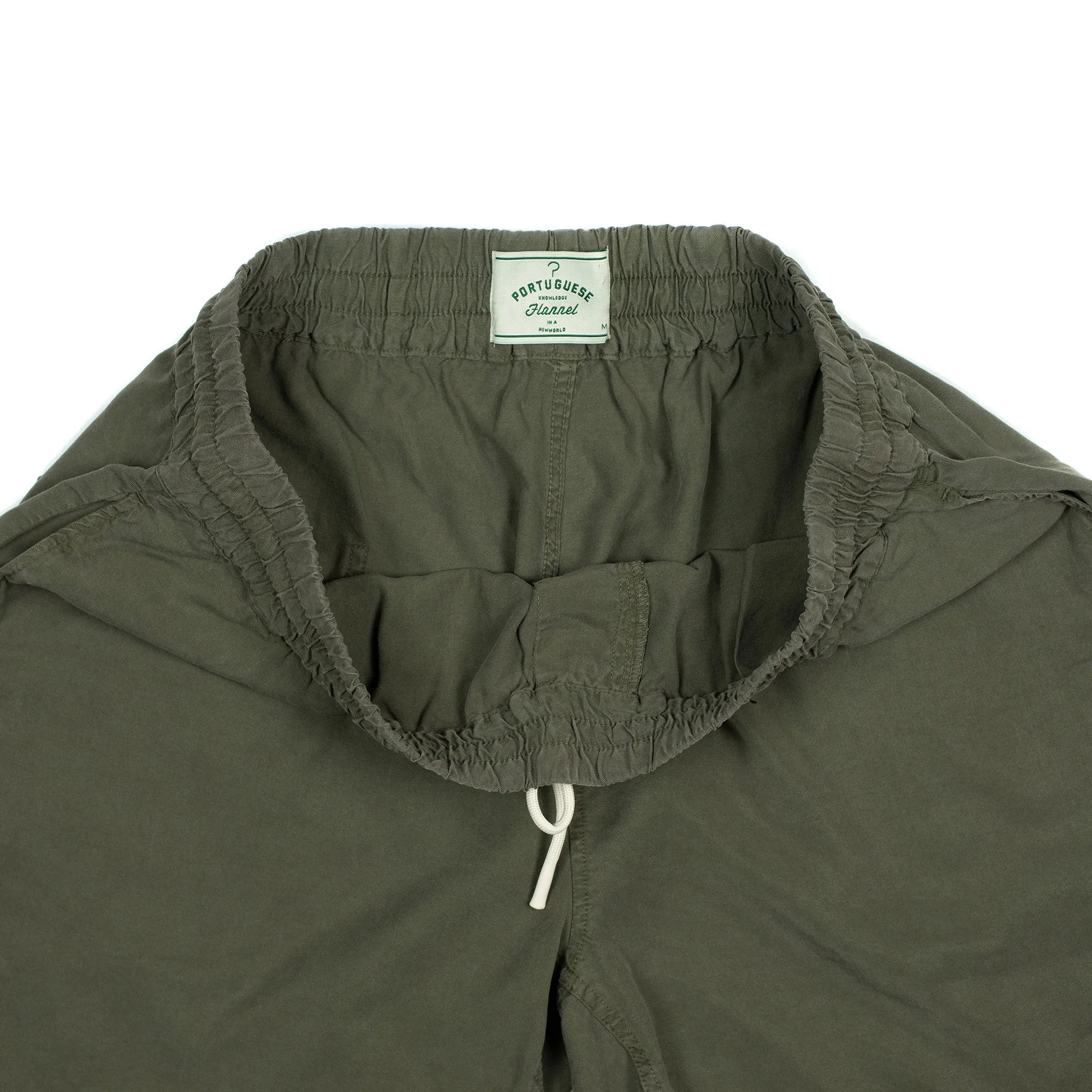 Dogtown easy shorts in olive tencel