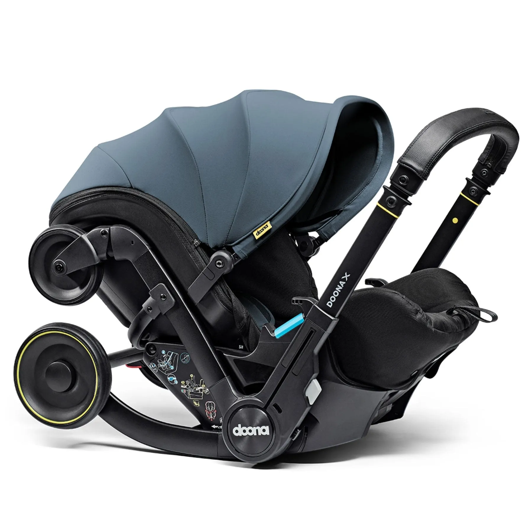 Doona X Infant Car Seat Stroller & X Isofix Base Ocean Blue