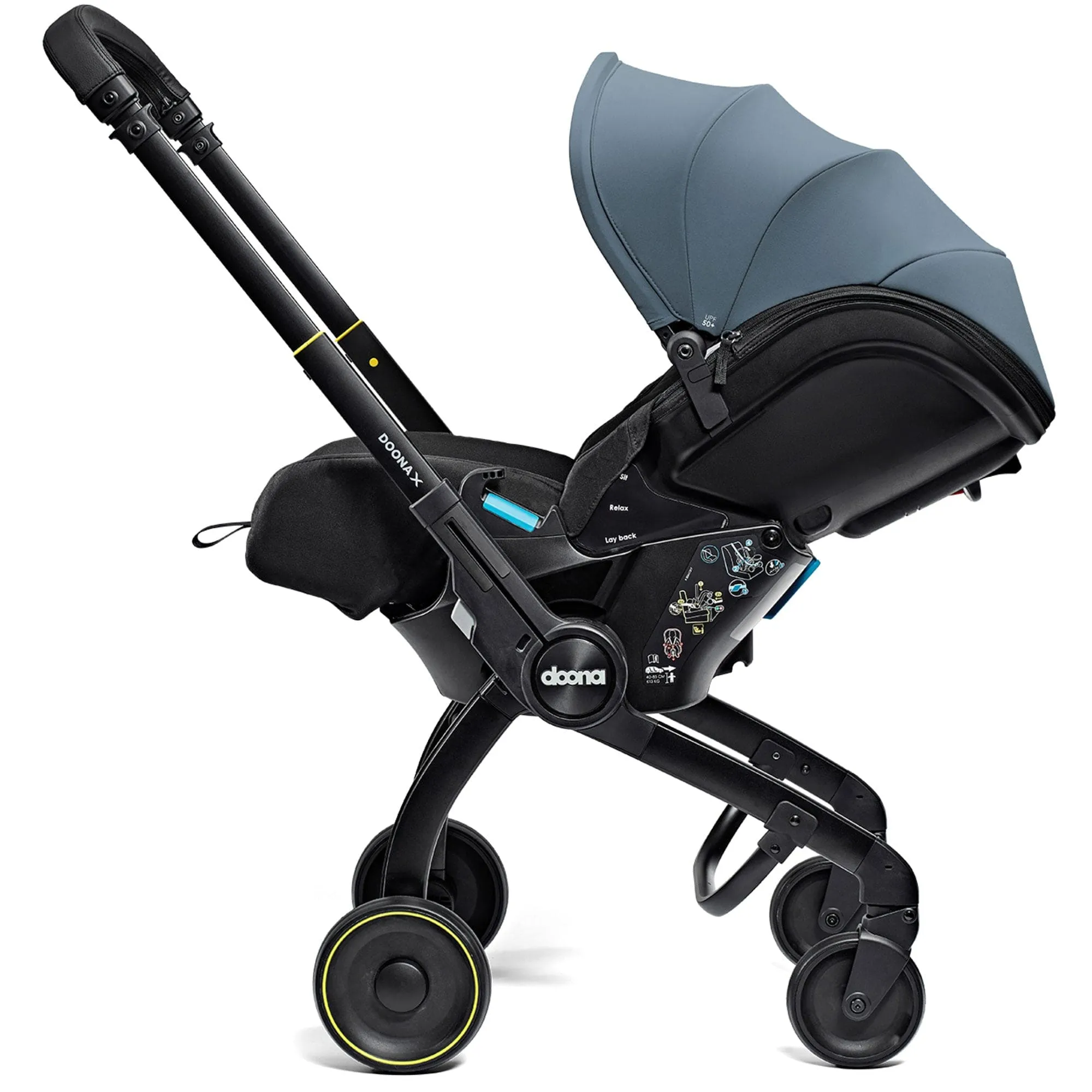 Doona X Infant Car Seat Stroller & X Isofix Base Ocean Blue