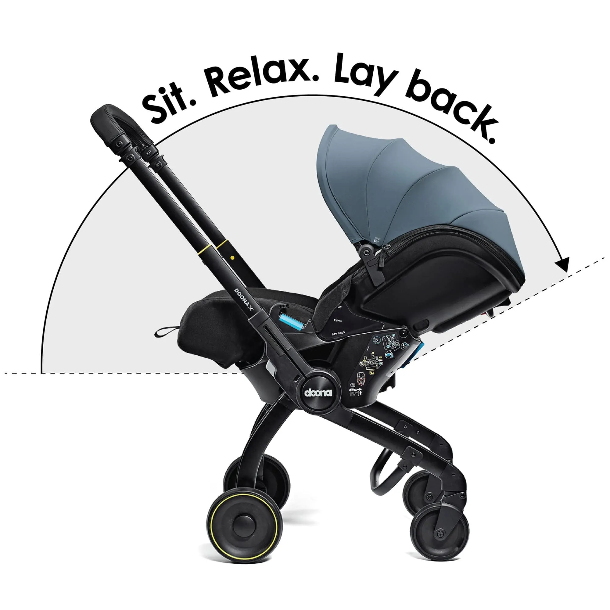 Doona X Infant Car Seat Stroller & X Isofix Base Ocean Blue