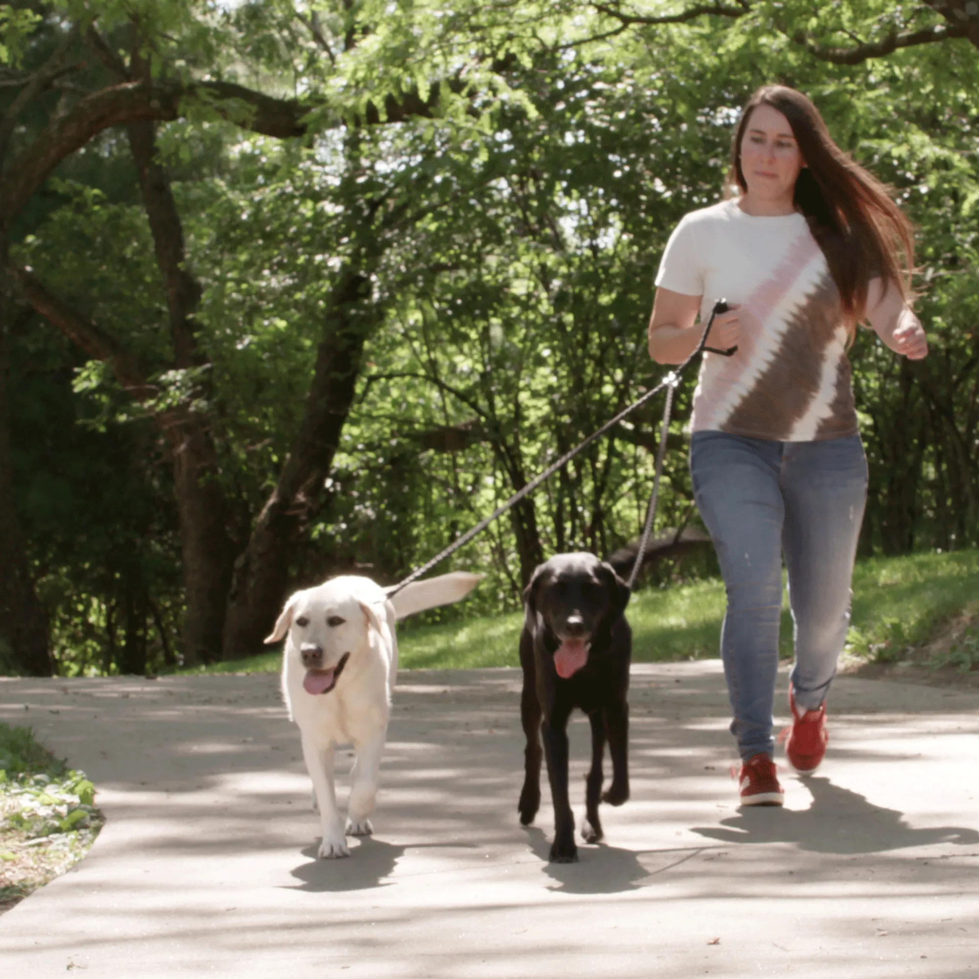 Dual Dog Leash - Black