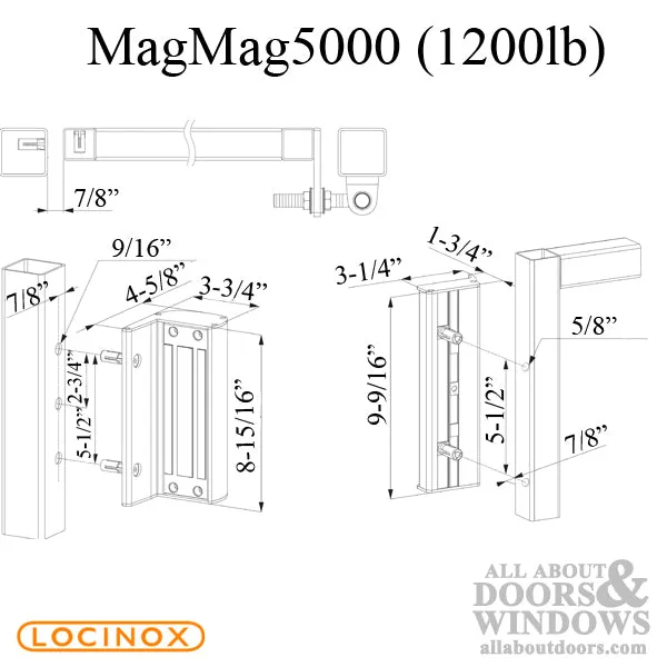 Electromagnetic Lock for Swinging Gates without Integrated Handles