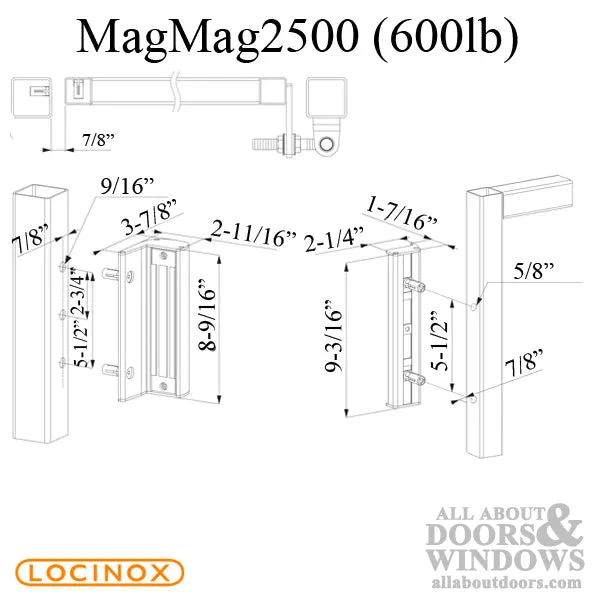 Electromagnetic Lock for Swinging Gates without Integrated Handles