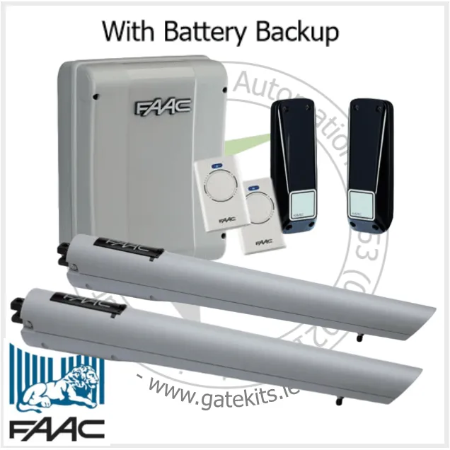 Faac s418 kit-105998-104301- FOR ENTRANCES UP TO 4.6M (13.5FT)(5.4m with electric lock(16ft))