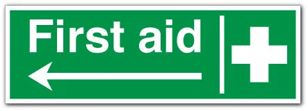 First aid - arrow left