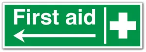 First aid - arrow left