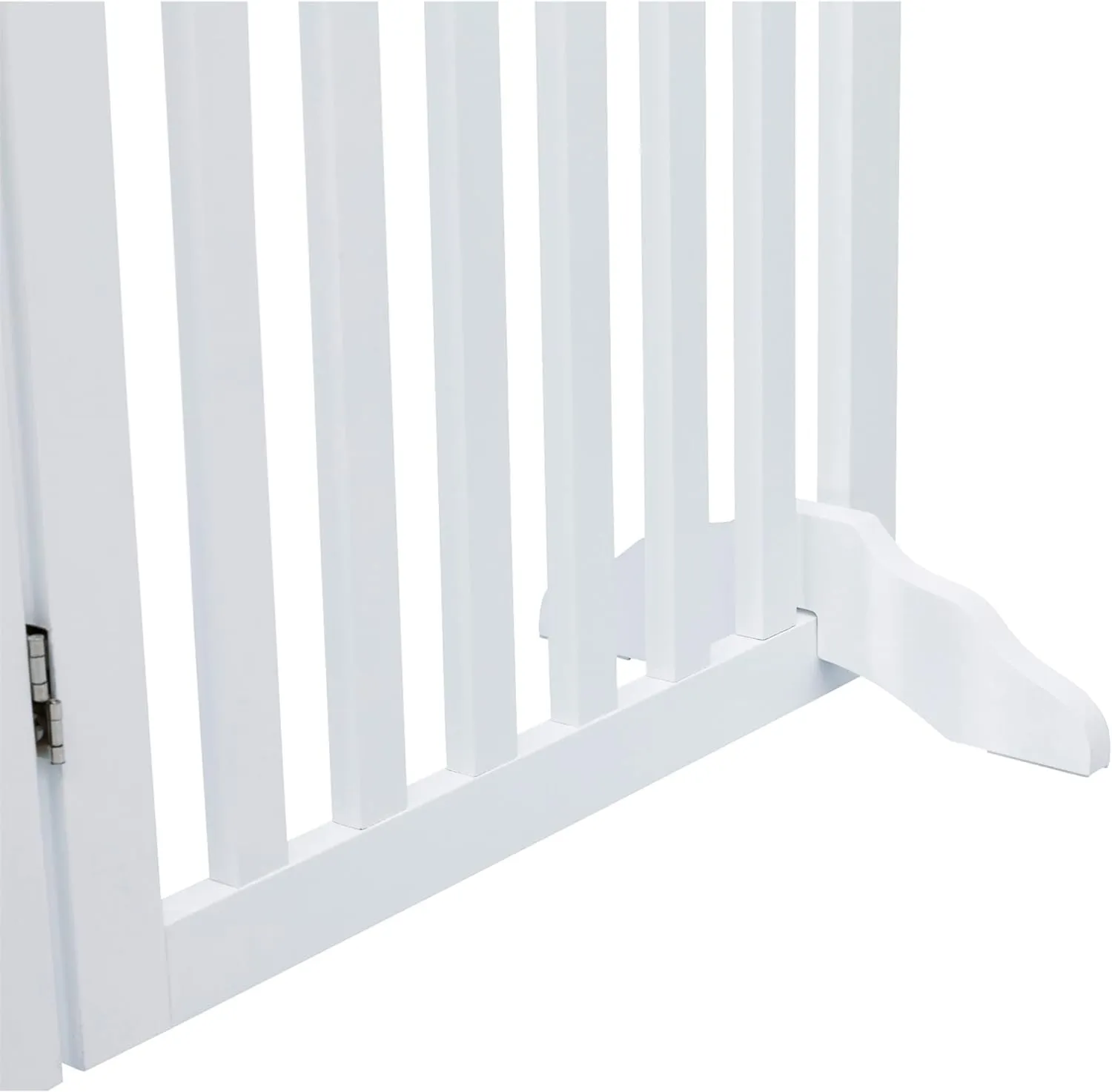 Freestanding 4-Panel Pet Gate, Foldable Pet Barrier Fence