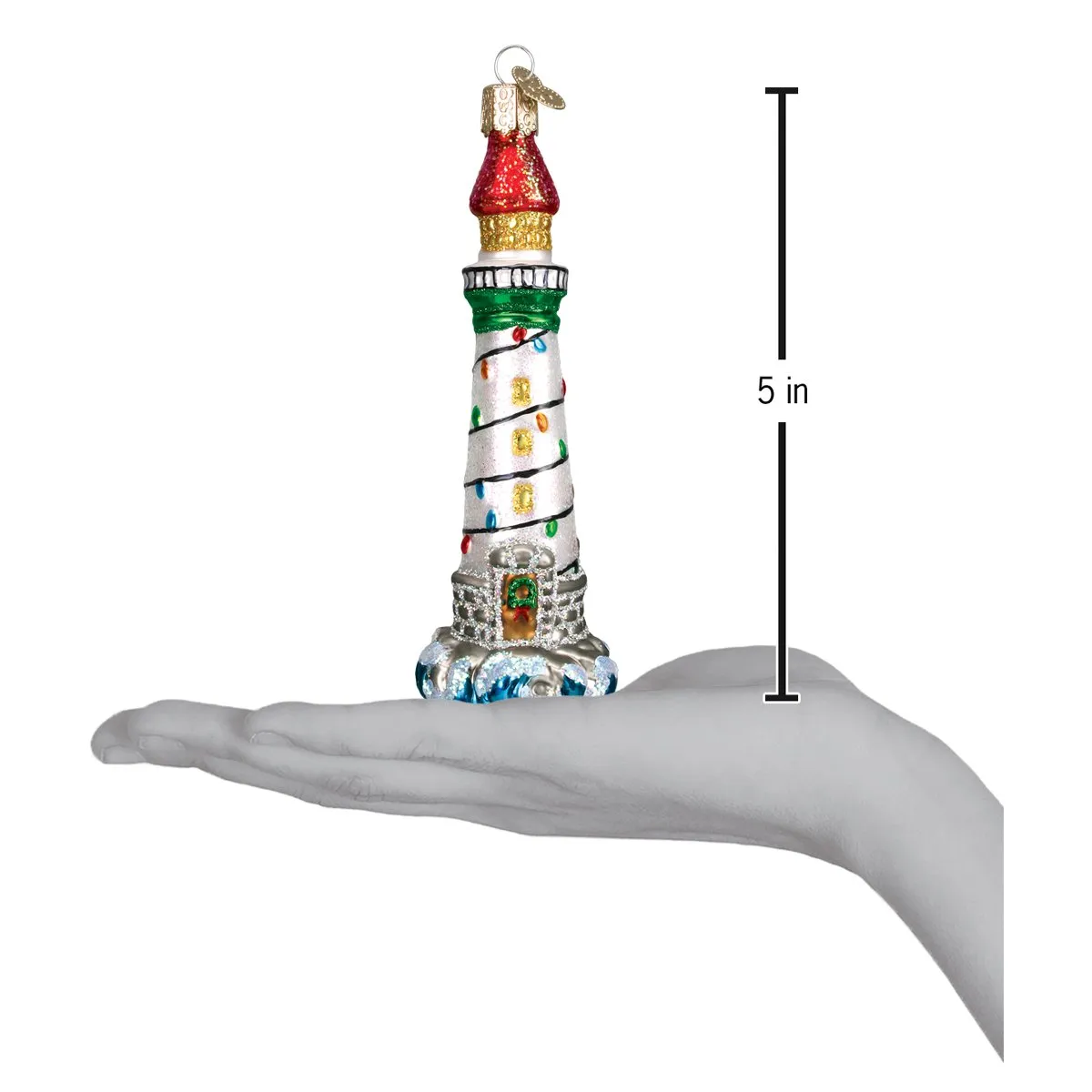 Holiday Lighthouse Ornament