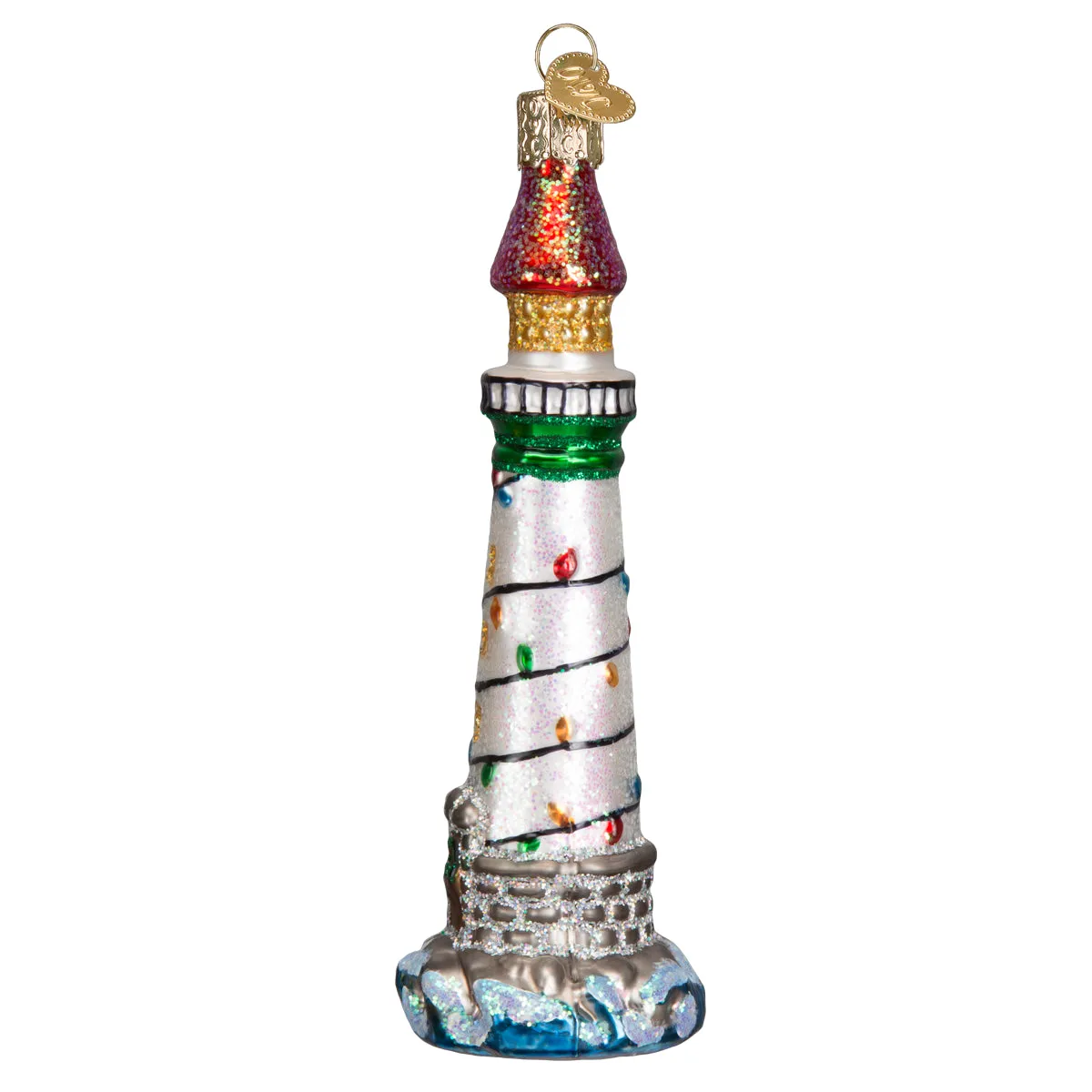 Holiday Lighthouse Ornament