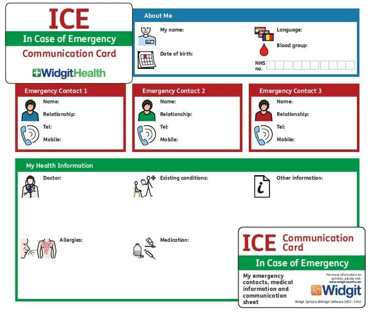 ICE Card 20 Pack