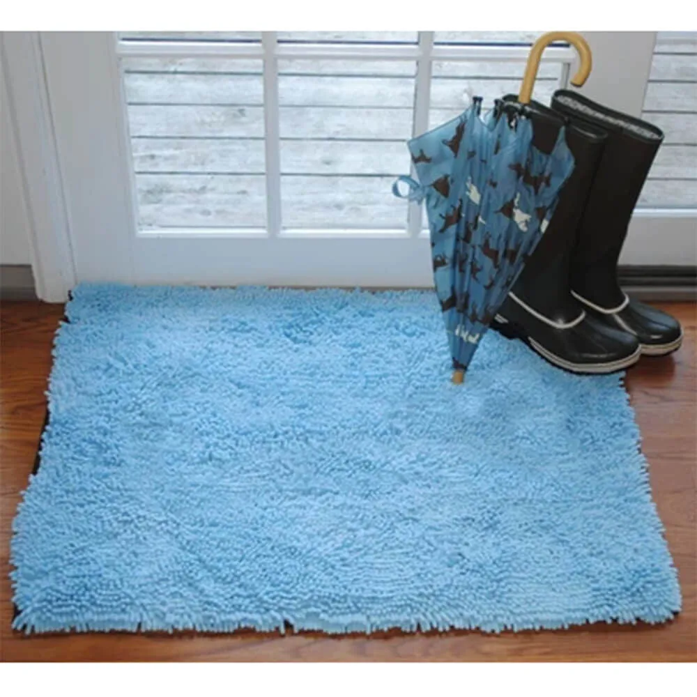 Large Doormat, Solid Light Blue, 26" x 36"