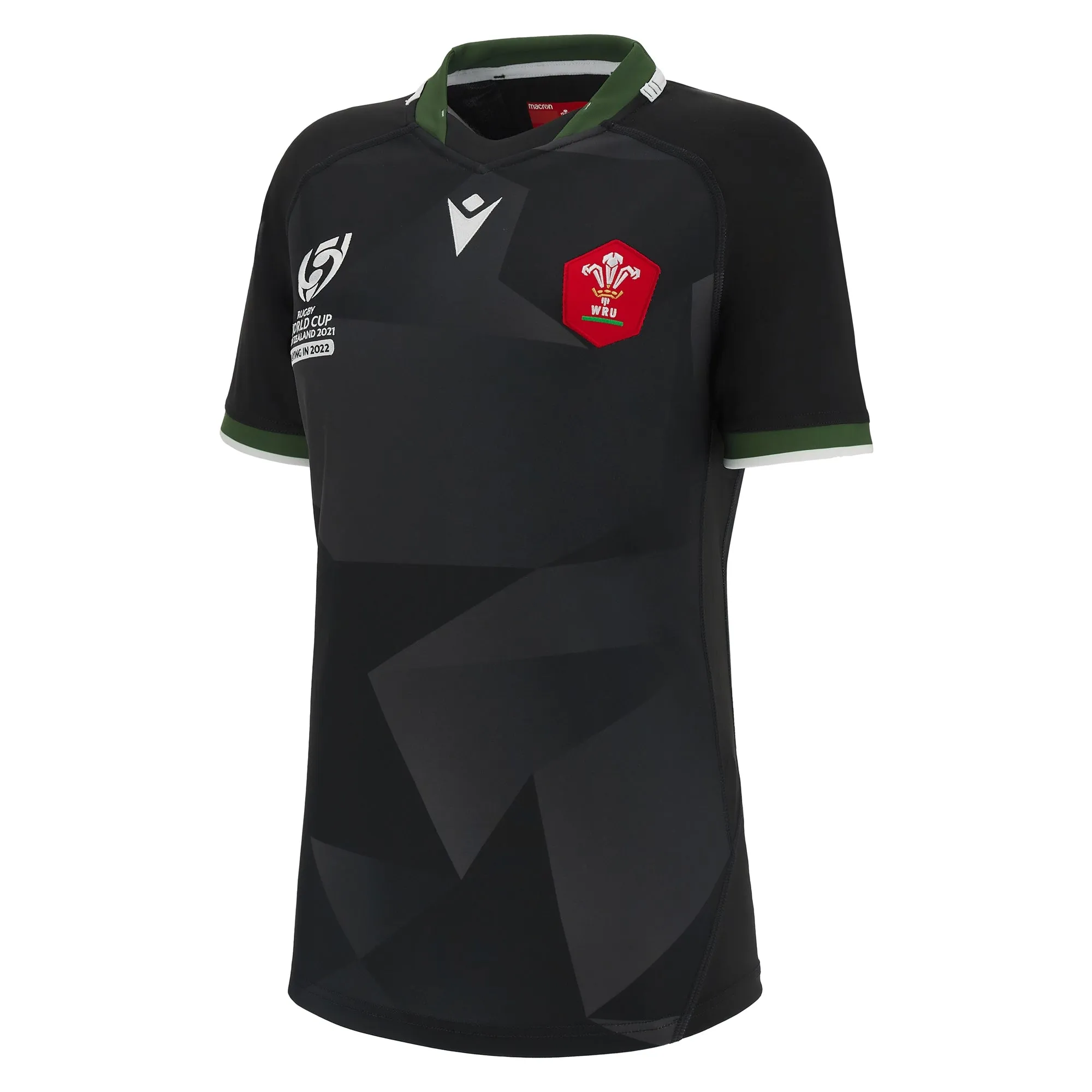 Macron Wales WRU RWC 2023  Womens Away No Sponsor Rugby Shirt