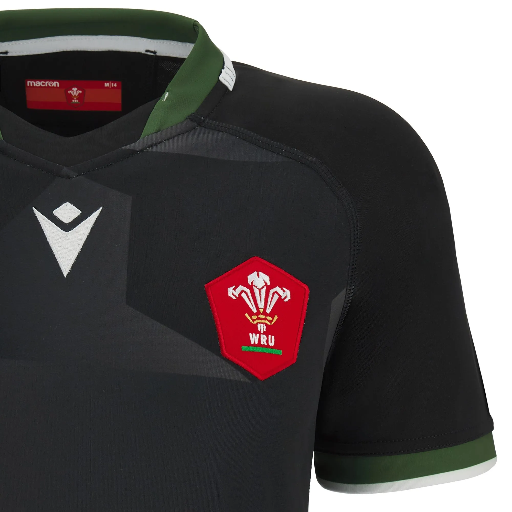 Macron Wales WRU RWC 2023  Womens Away No Sponsor Rugby Shirt