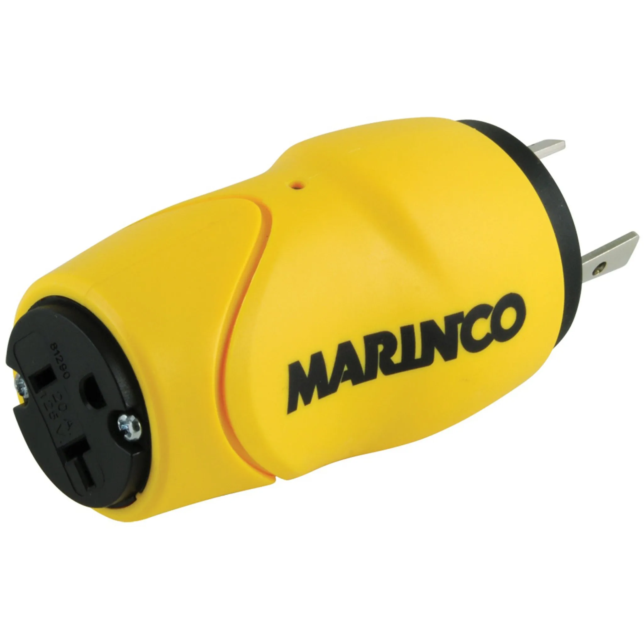 Marinco EEL Straight Adapter - 30A Male/15A Fem