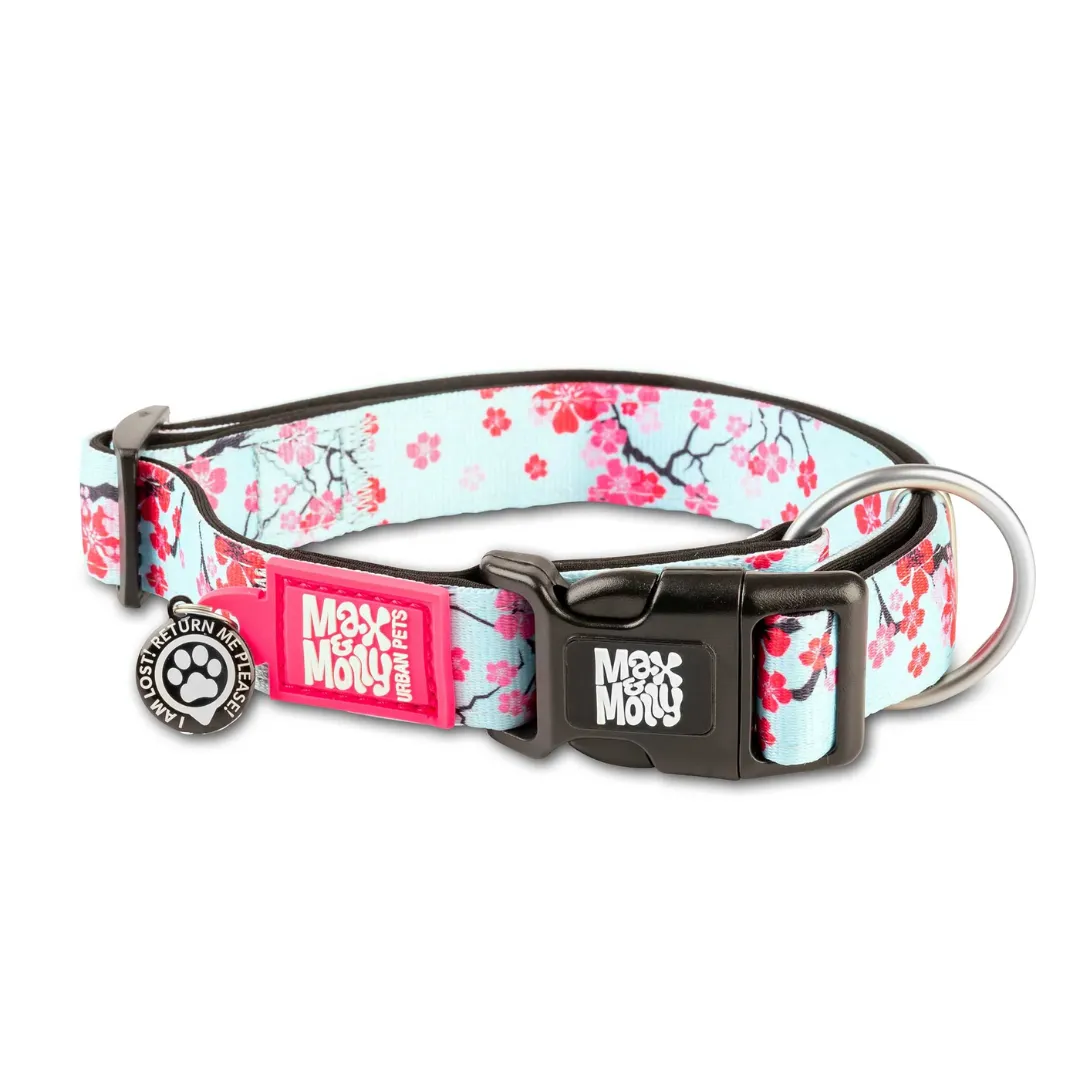 Max & Molly Cherry Blossom Smart ID Dog Collar