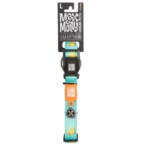 Max and Molly Ducklings Smart ID Collar for Dogs (Light Blue)