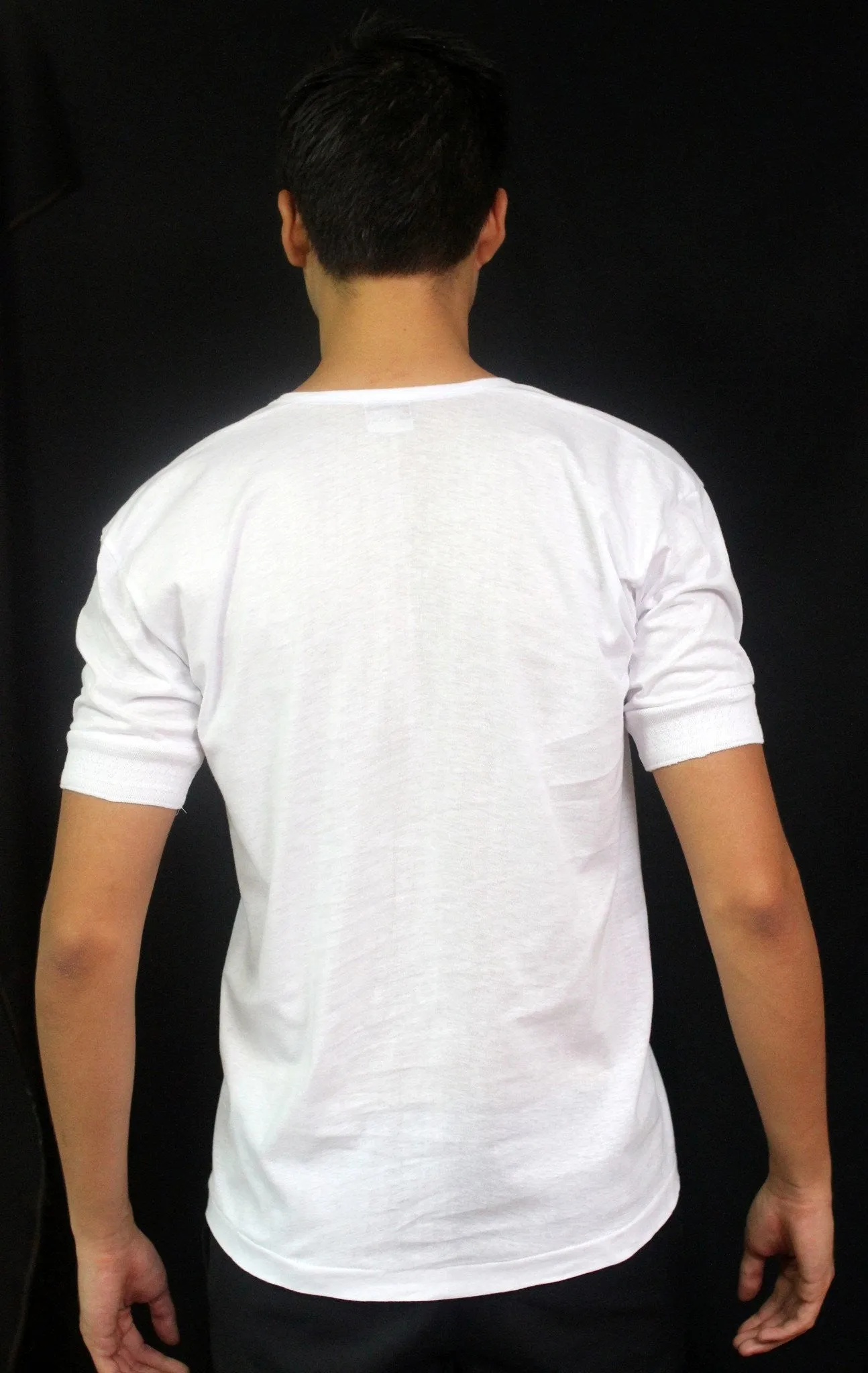 MUS1 - Camisa de Chino - Short-Sleeve - White