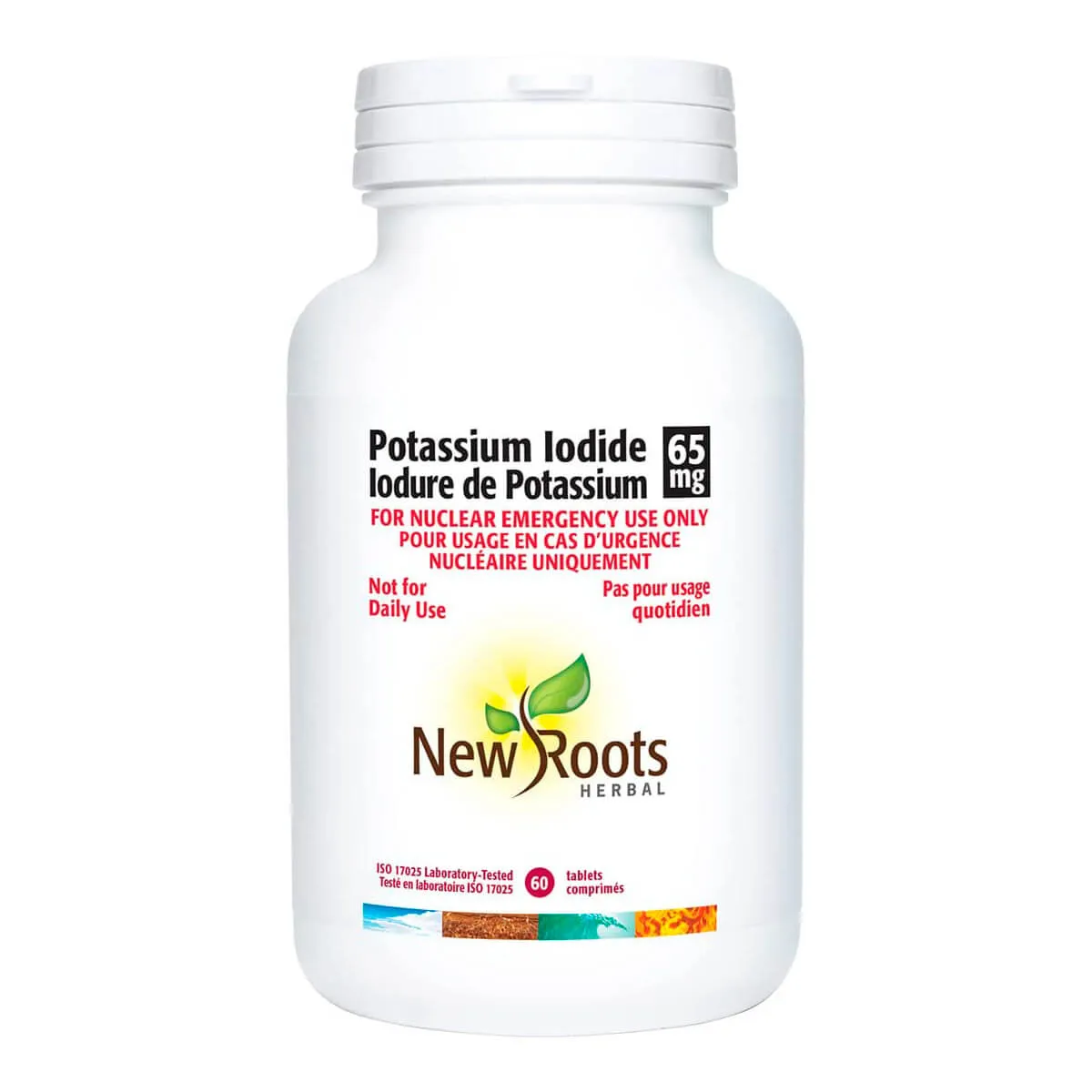 New roots - potassium iodide emergency 65mg - 60 tabs