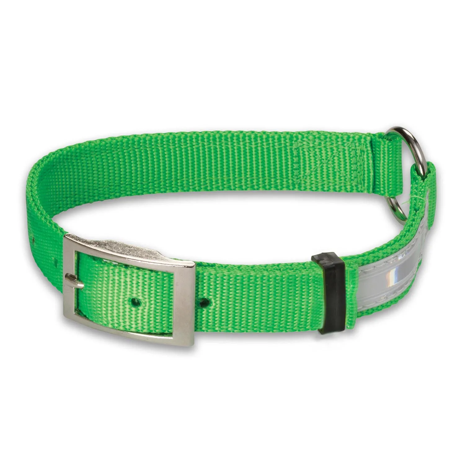 Nite Lite Hi-Viz Nylon Collar Ring-N-Center with Reflexite Strip