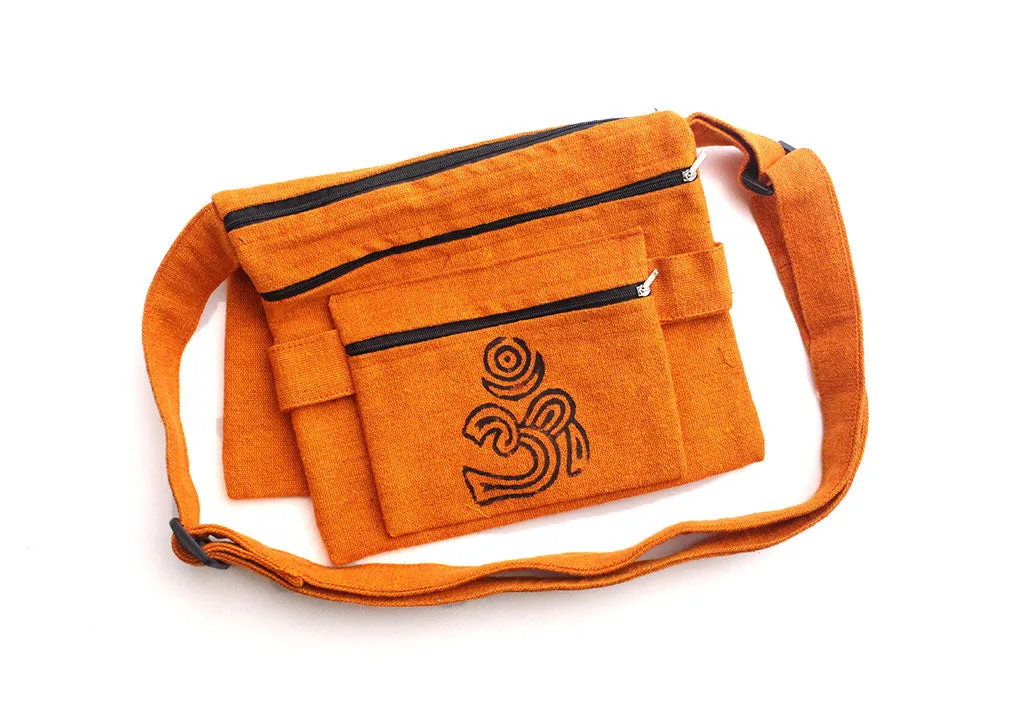 Om Printed Cotton Travel Side Carry Bag