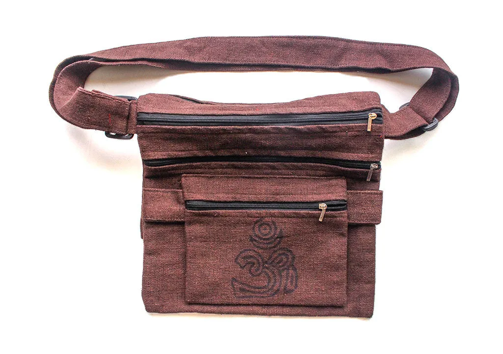 Om Printed Cotton Travel Side Carry Bag