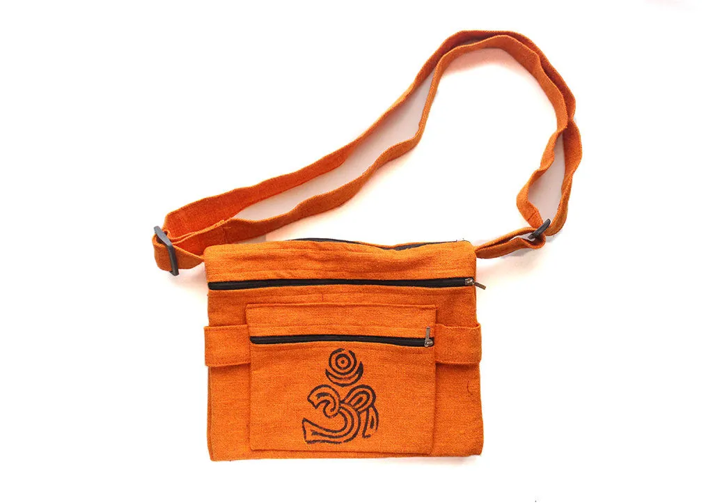 Om Printed Cotton Travel Side Carry Bag