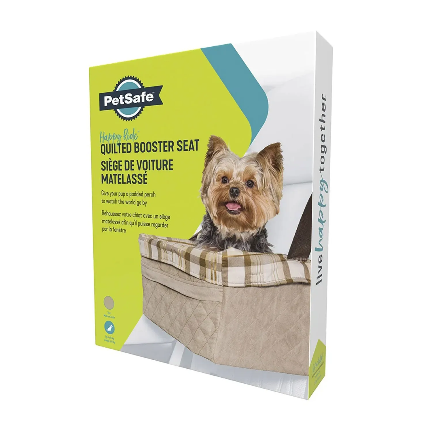 PetSafe Happy Ride Quilted Booster Seat - Up To 8kg