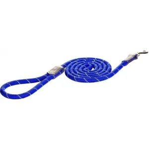 Rogz Classic Large Rope Dog Lead Blue