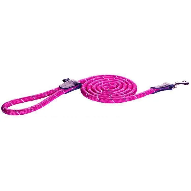 Rogz Classic Large Rope Dog Lead Pink