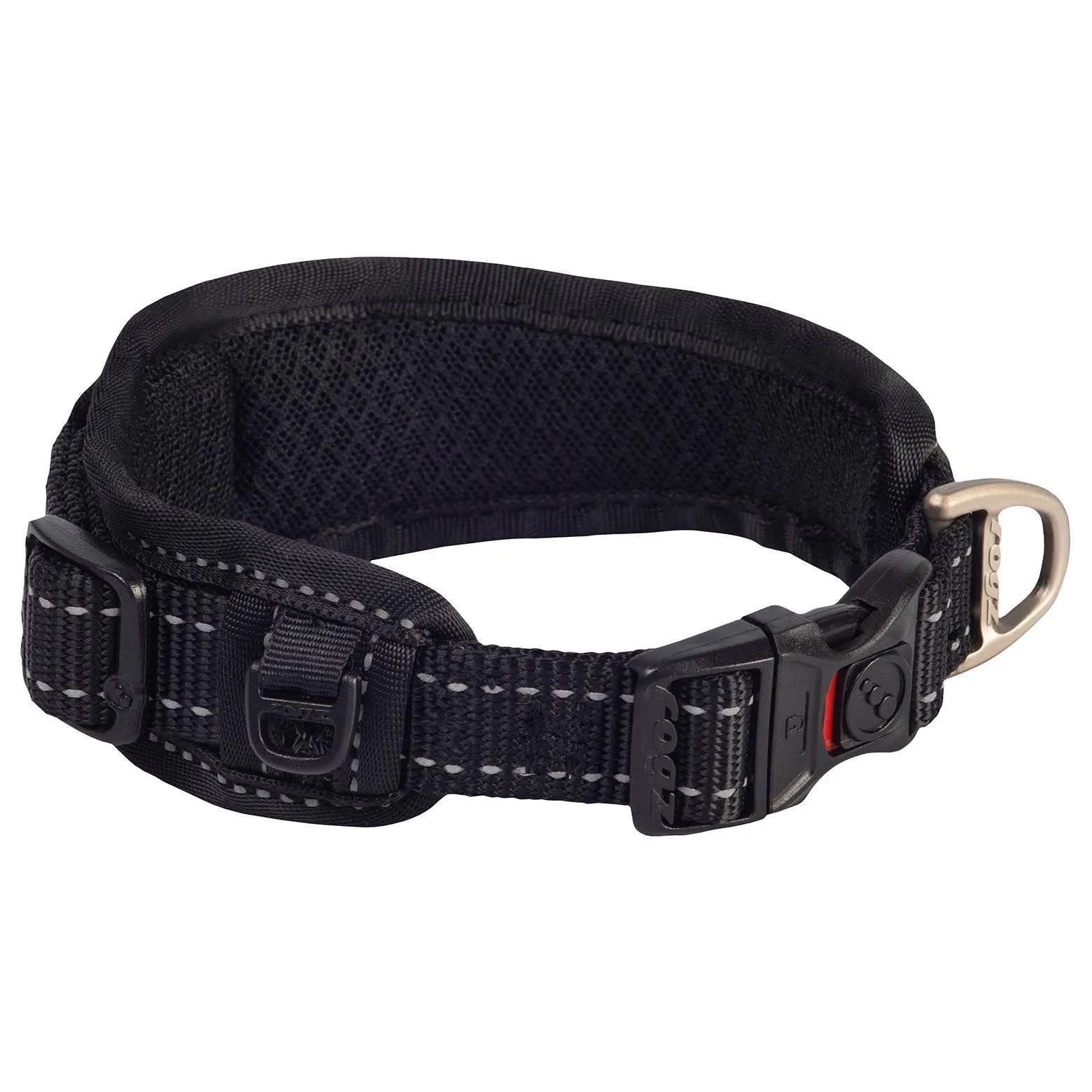 Rogz Classic Padded Dog Collar Black Large***